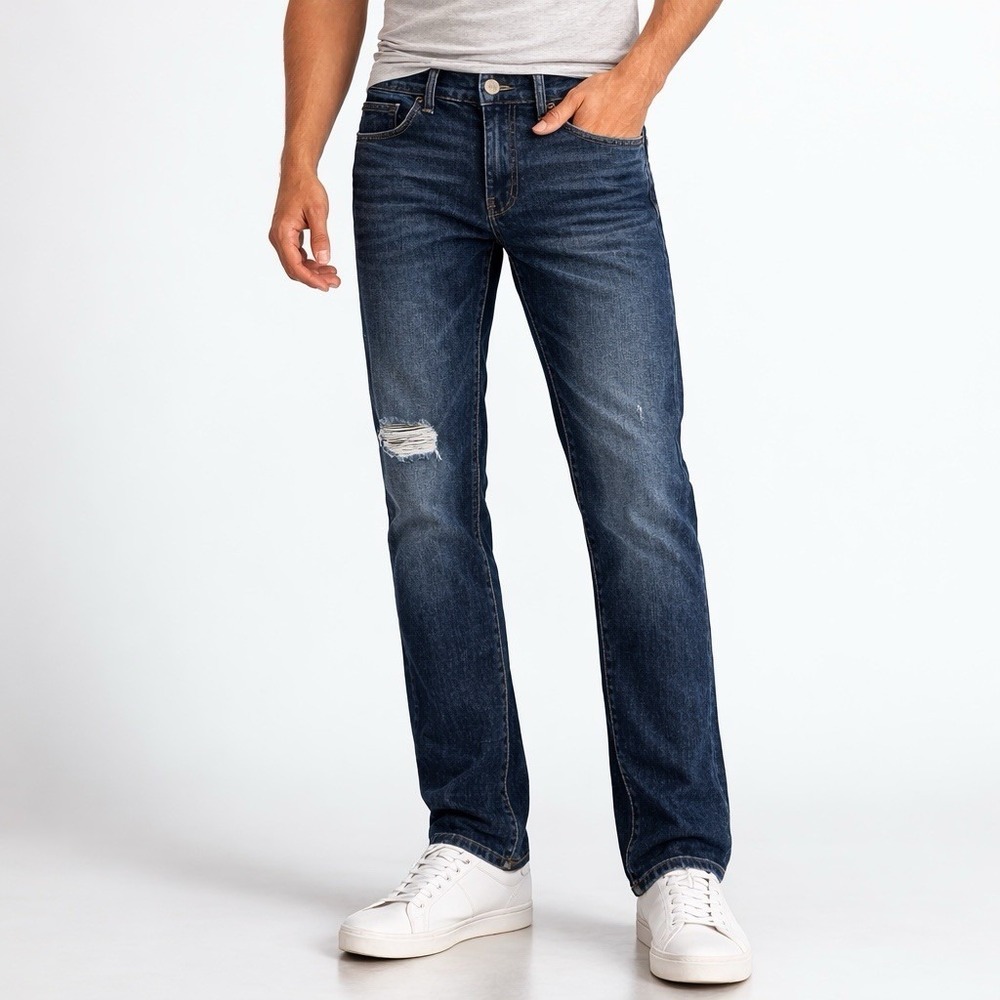 Joe's Jeans Asher Straight Leg Mens 28x33 Dark Wash Distressed Denim Stretch